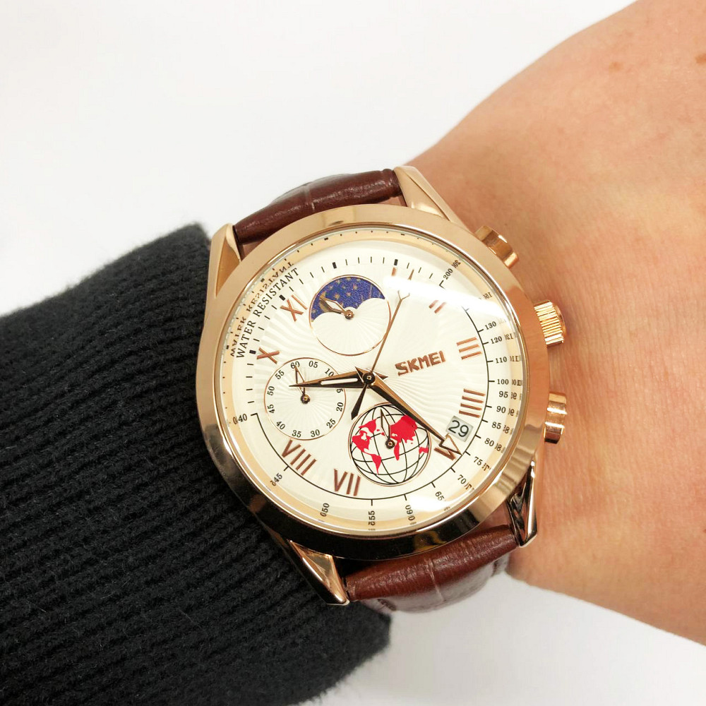 Часы наручные мужские стильные модные красивые, Мужские качественные кварцевые часы DJ-26 Львов - изображение 2