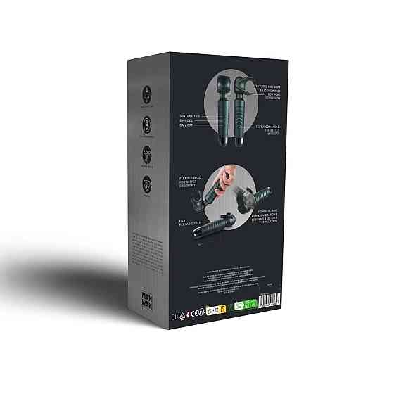 Мастурбатор-вібромасажер Manwan MAN.WAND EVO Pine Grey, чудово для пар, вібромінет Sex Aura Київ