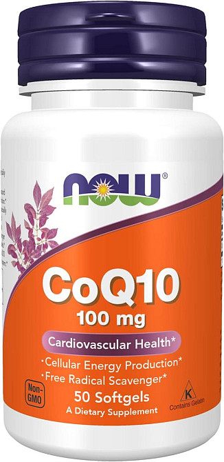 Коензим Q10 кофермент Now Foods CoQ10 100 мг 50 гел капс Київ - фото 1