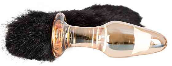 Анальна пробка - Glass-Plug With Tail Sex Aura Київ