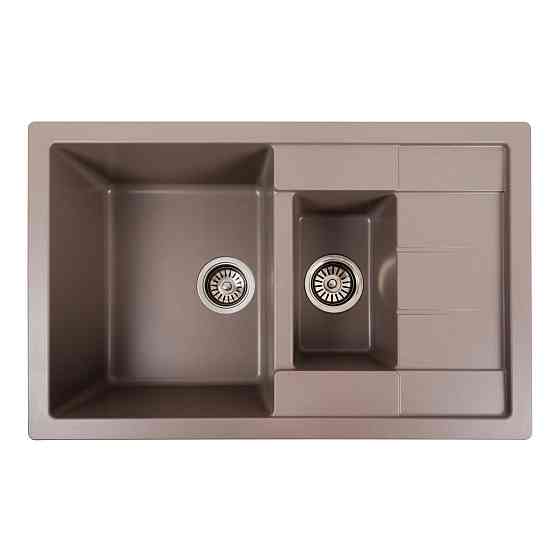 PLATINUM Гранітна мийка для кухні Platinum 7850W TOSKANA матова Дюна Київ