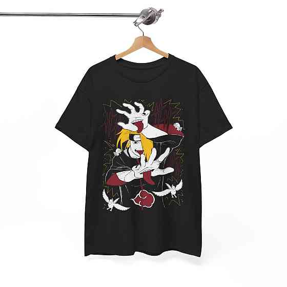 Футболка аниме Наруто оверсайз (S/M/L) Черний AnimeJ0131 Днепр