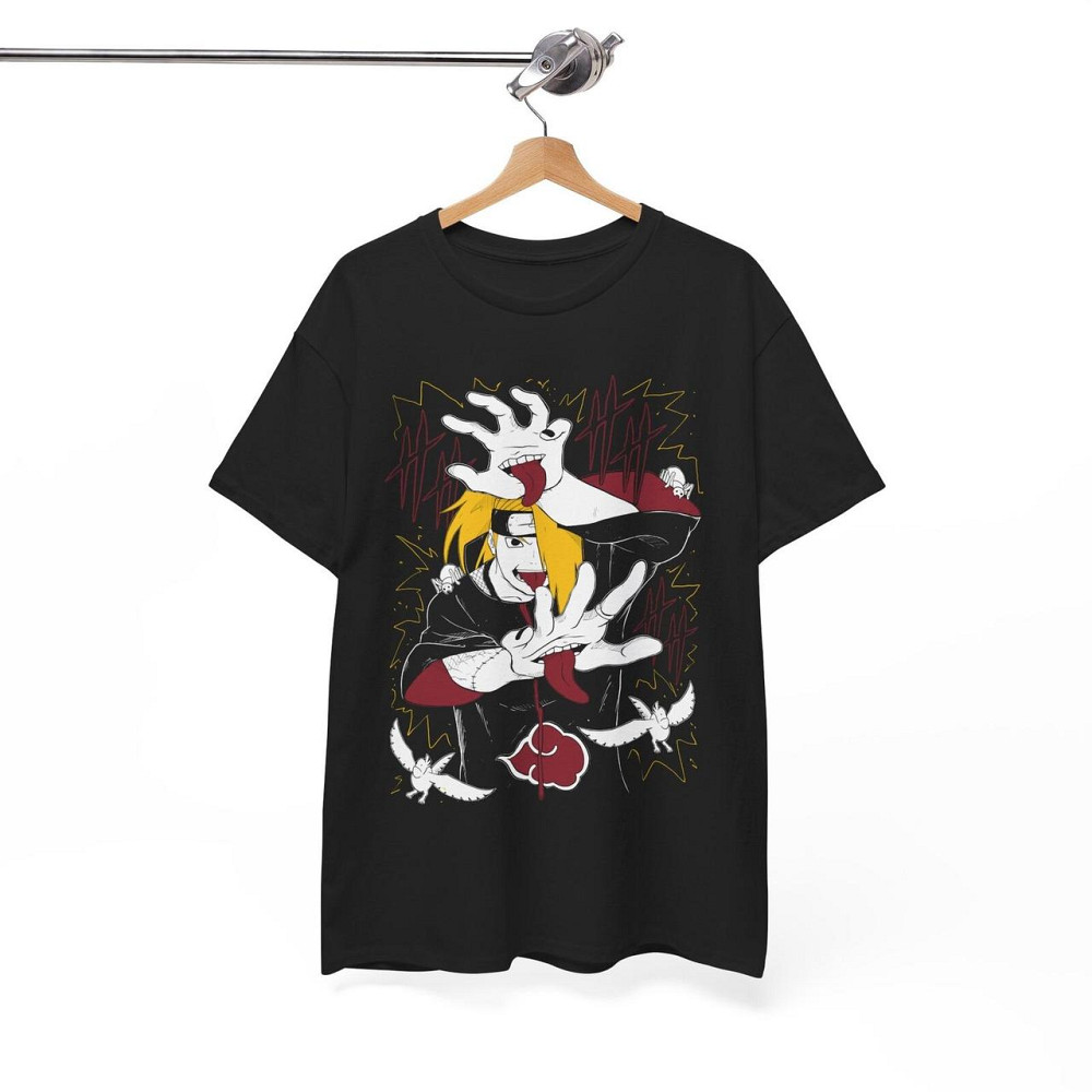 Футболка з аніме принтом Наруто оверсайз (S/M/L) Чорний AnimeJ0131 Дніпро - фото 6