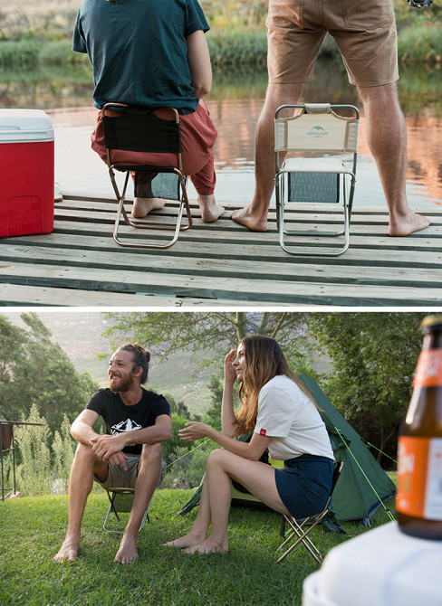 Розкладний стілець зі спинкою Naturehike MZ01 NH18M001-Z (Хакі) Вінниця - фото 5