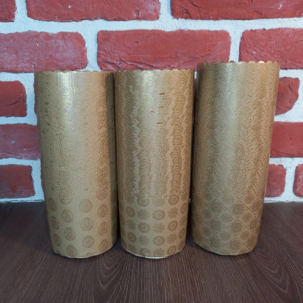 Форма для пасок 250 г d90×h80 мм коричнева Серія №5, паперова, 50 шт для великодньої випічки Харків - фото 5