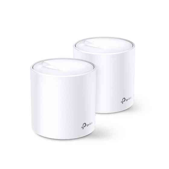 Домашня Mesh Wi-Fi система TP-LINK DECO X20 2PK AX1800 1xGE LAN 1xGE WAN MU-MIMO OFDMA (DECO-X20-2-PACK) Киев