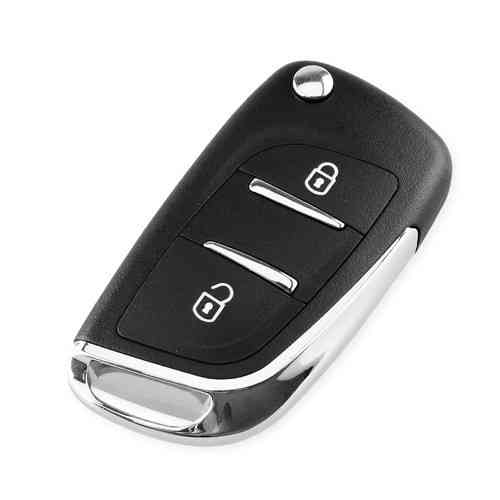 Выкидной ключ Peugeot, корпус под чип, 2 кнопки DKT0269, VA2, новый корпус автоключа Киев