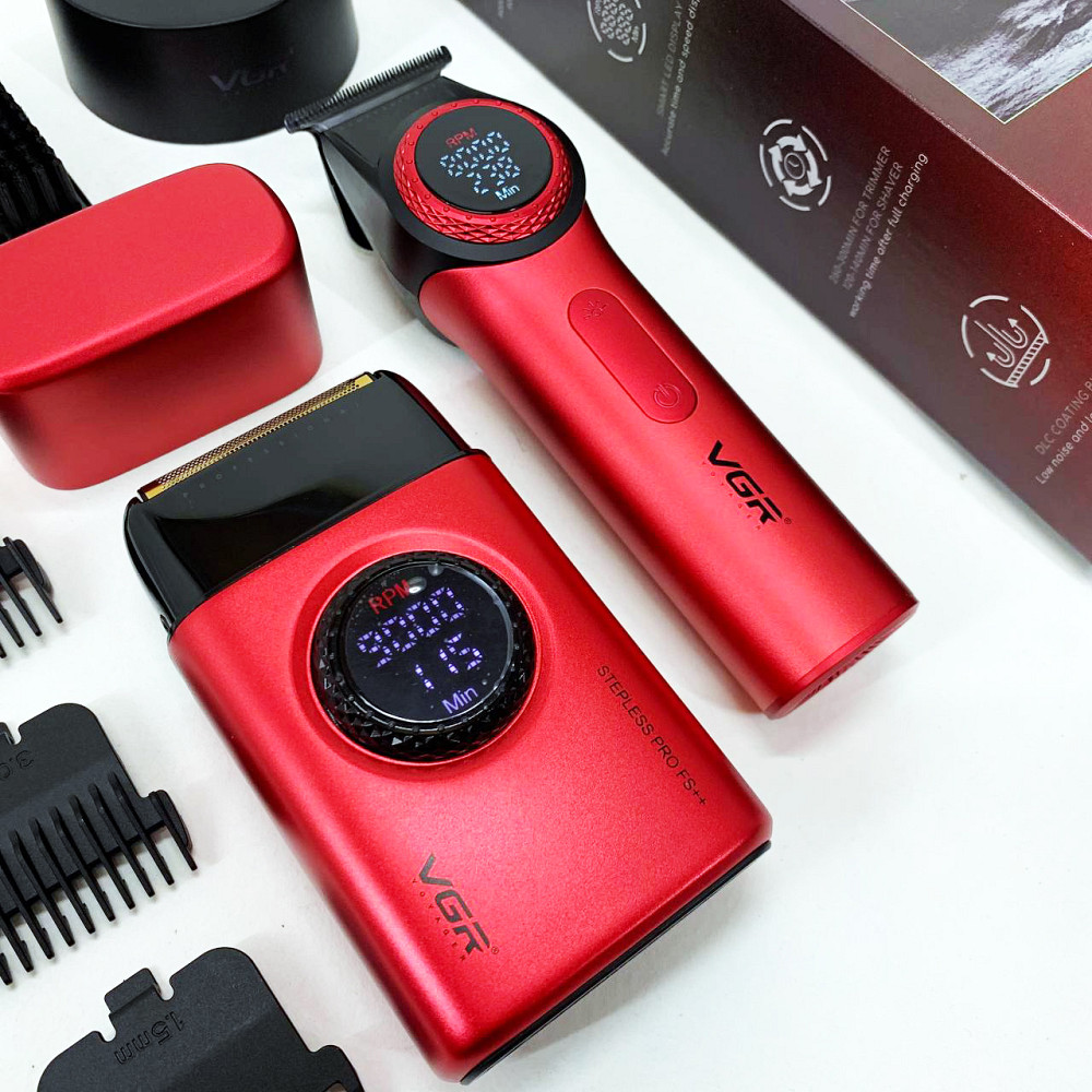 Акумуляторна машинка-тример для стрижки волосся VGR, Електромашинка для стрижки Тример скронь BV-76 Івано-Франківськ - фото 6