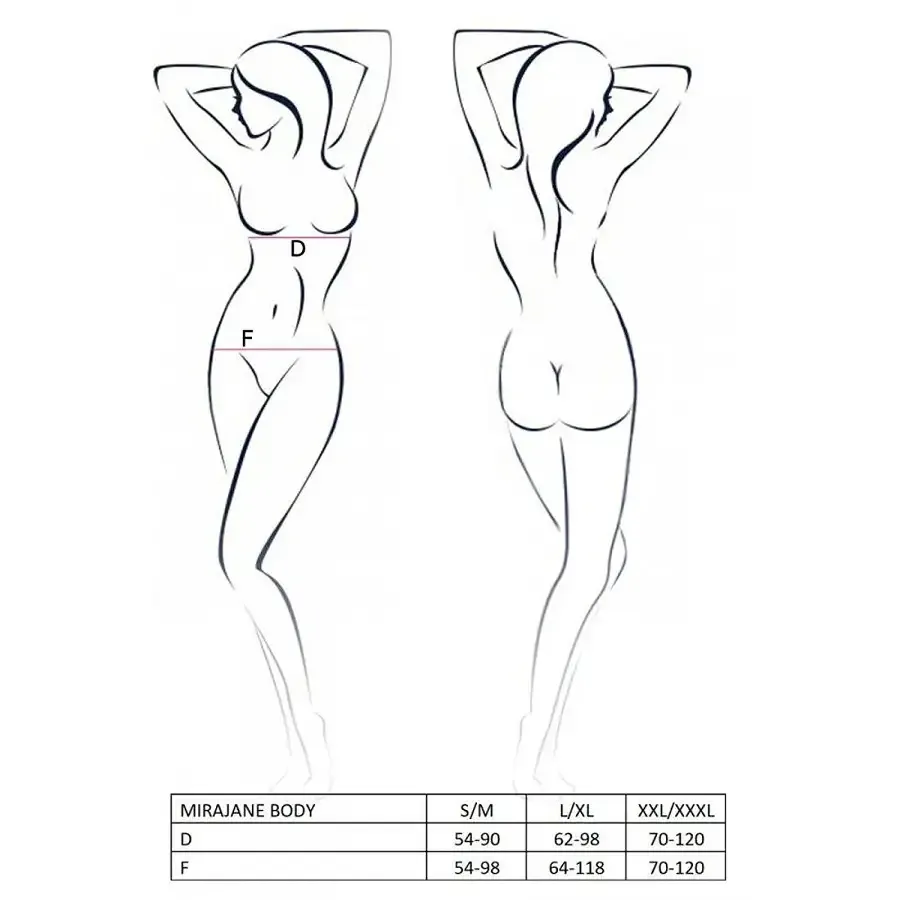 Ажурний боді Passion AZALIA BODY XXL/XXXL, black Львів - фото 5