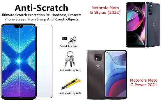 Защитное стекло NeoGlass для Motorola Moto G Stylus (2022), G Power 2021 – ультрапрозрачное и устойчивое Киев