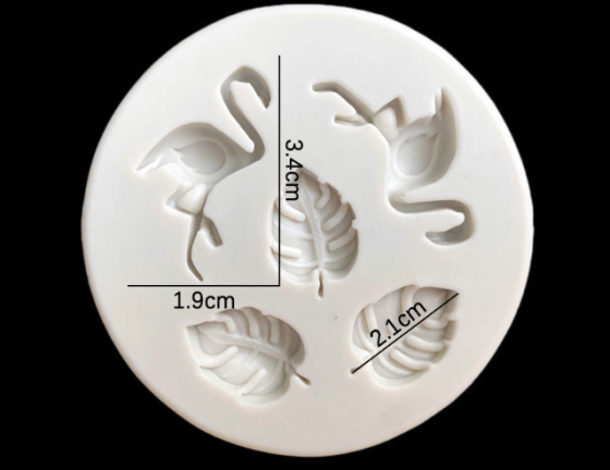 Молд силиконовый Фламинго 70 мм серый Киев
