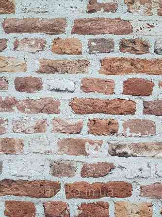 Обои виниловые на флизелине AS creation The Bos 0.53х10 под кирпич коричневые кирпичные на молочном Киев