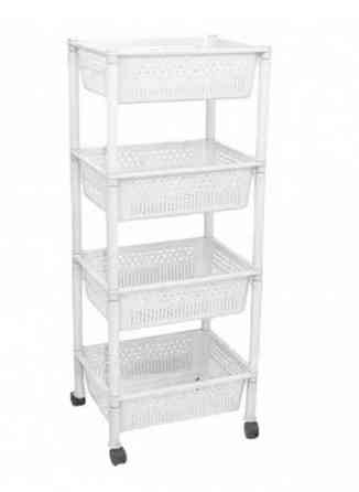 Полка 4 яруса универсальная прямая (разные цвета) Харьков