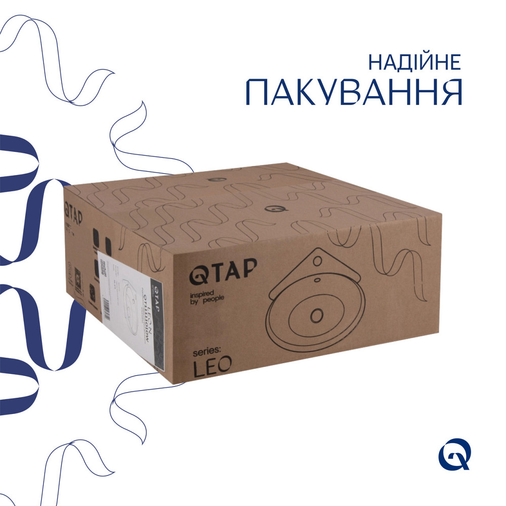 Раковина Qtap Leo 380x360x130 White QT11115010WN Київ - фото 7