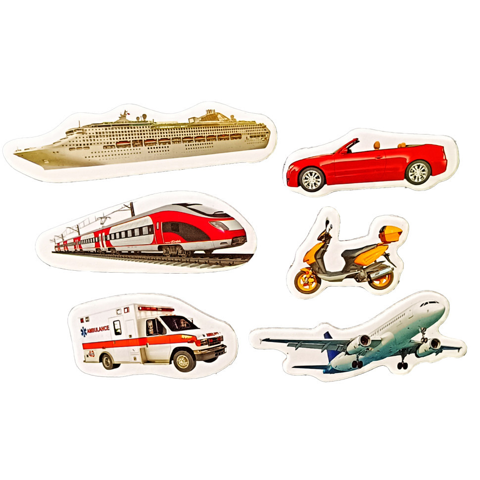 Дитячий набір магнітів "Транспорт" ML4032-28 в наборі 6 магнітів Вінниця - фото 1