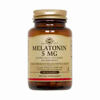 Амінокислота Solgar Мелатонін Melatonin, 5 мг, 60 жувальніх таблеток (SOL01936) Вінниця