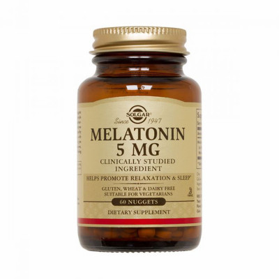 Амінокислота Solgar Мелатонін Melatonin, 5 мг, 60 жувальніх таблеток (SOL01936) Вінниця - фото 1