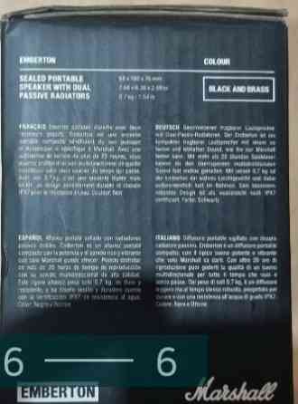 Новая Оригинальная портативная Колонка . Marshall Emberton Bluetooth как JBL. Киев