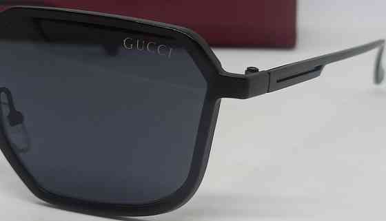 Брендові стильні чоловічі окуляри чорні в чорній метал оправі. Київ