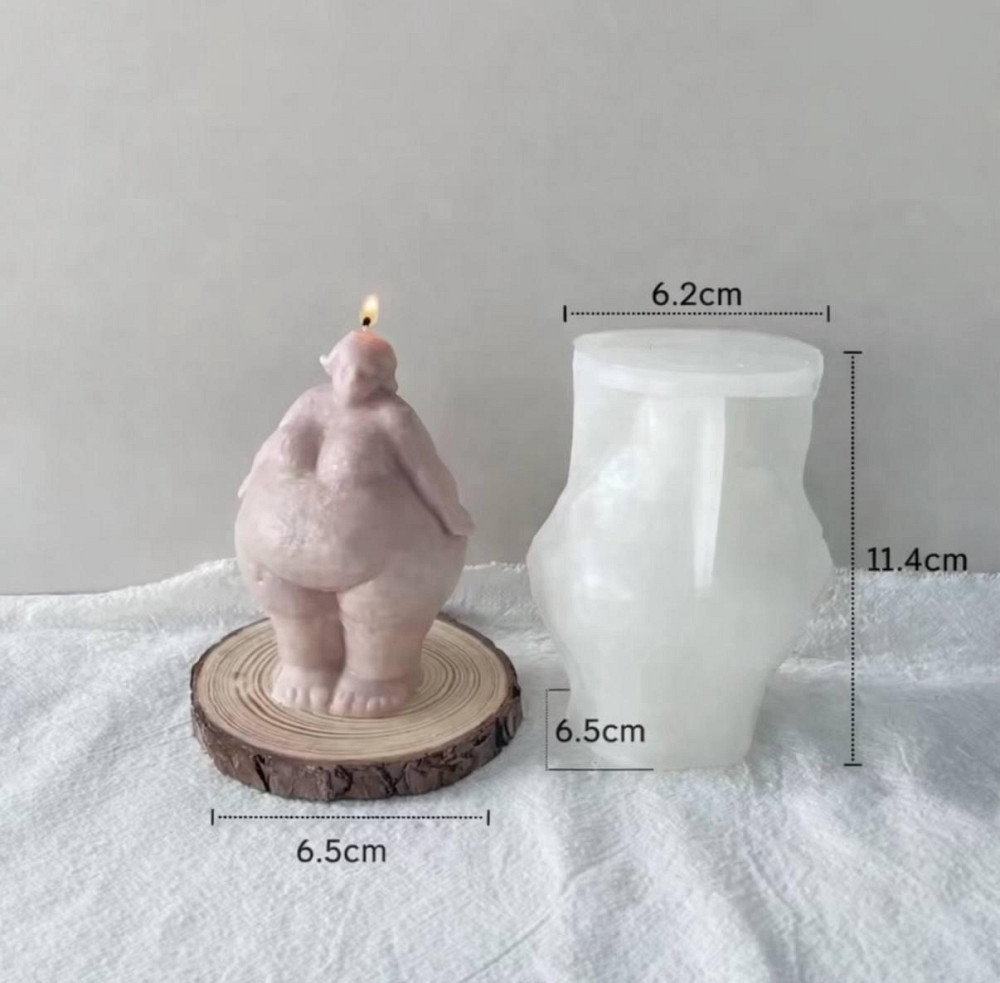 Силіконова форма для свічки «Фігура тіла» body positive Київ - фото 3