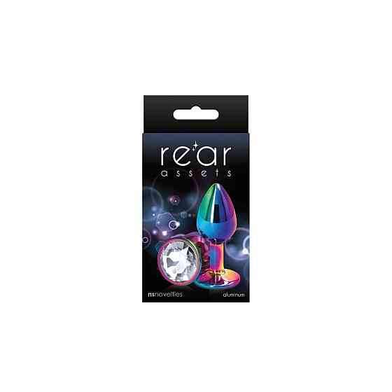 Анальная пробка NS Novelties Rear Assets - Multicolor - Small - Clear Sex Aura Киев