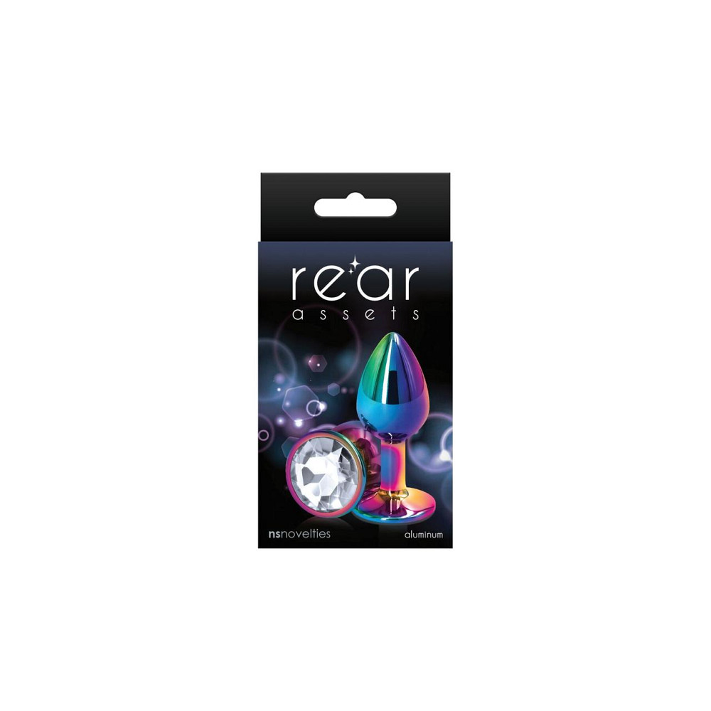 Анальная пробка NS Novelties Rear Assets - Multicolor - Small - Clear Sex Aura Киев - изображение 2