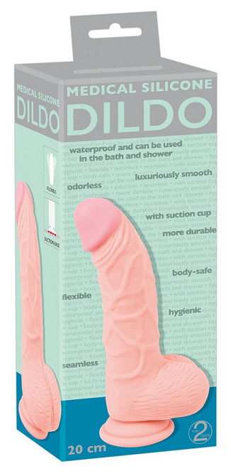 Фалоімітатор - Medical Silicone Dildo, 20 см Sex Aura Київ - фото 1