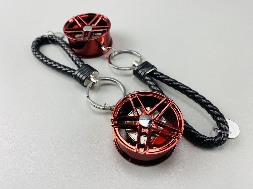 Брелок автомобільний диск колеса диск гальмівний + супорт, брелок на ключі для водія, брелок металевий на авто ключі Мукачево - фото 6