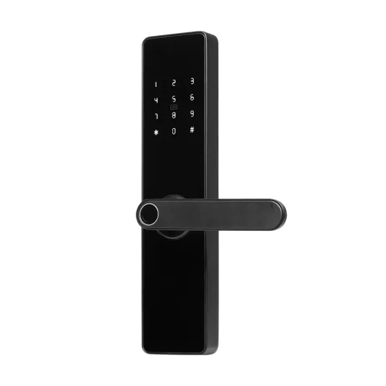 Замок біометричний автономний Trinix TRL-5101BTF Black L/R з Bluetooth, зчитувачем відбитків пальців і карт Mifare (65-00079) Киев