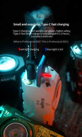 Фонарик Wuben X-0 EDC 1100лм Type-C 125м с магнитной кнопкой Винница