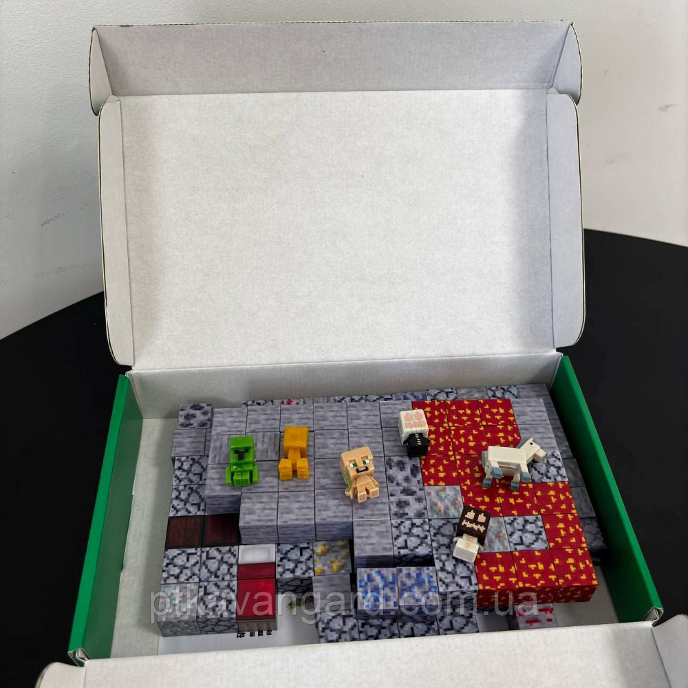 Магнитный конструктор майнкрафт шахта 134 магнитных блока, с фигурками Dream World LZCK 015 Хмельницкий - изображение 4