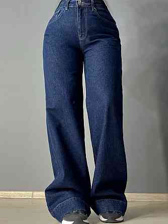 Джинси жіночі Mikaletta G-10 wide leg палаццо кльош з манжетом темно-сині, темно-синій, 28, 28, 76 см, 109 см Київ