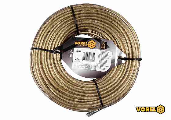 Трос стальной с наконечниками для пломб VOREL : Ø6 мм x 42 м [10] Одесса