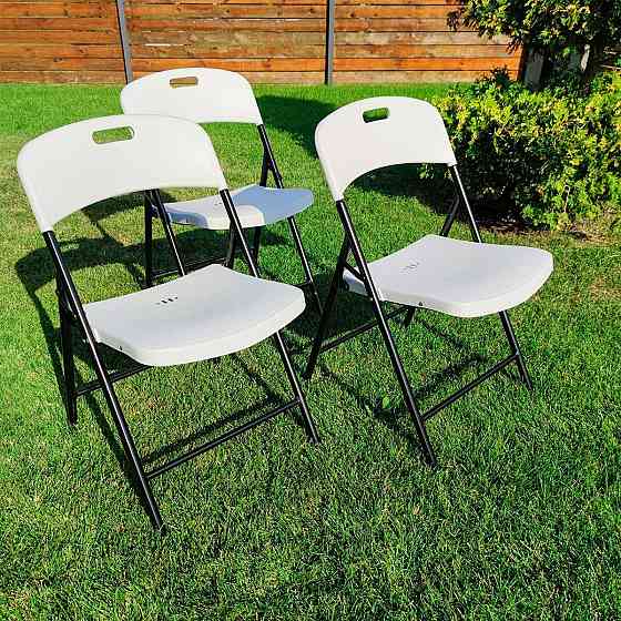 Складний стілець 46х52х79см Білий SW-00001609 Київ