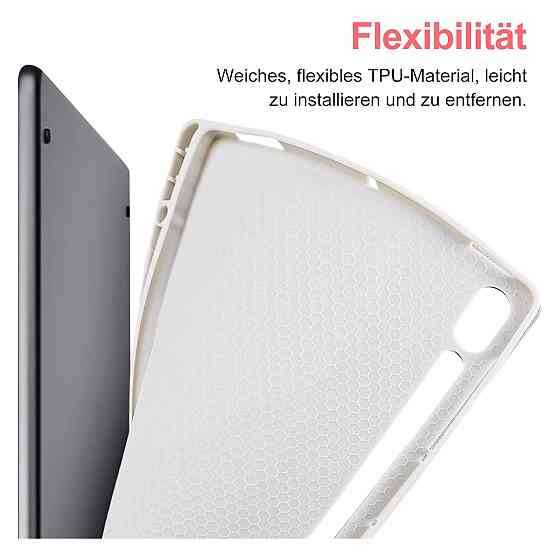 Чохол з клавіатурою Lachesis для Samsung Galaxy Tab S10 Lite S10 FE S9 FE S9 10.9 11 сірий білий Bluetooth QWERTZ Київ