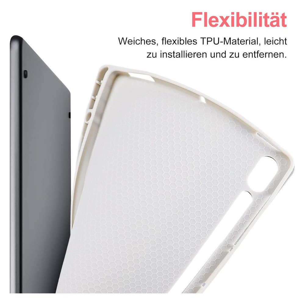 Чохол з клавіатурою Lachesis для Samsung Galaxy Tab S10 Lite S10 FE S9 FE S9 10.9 11 сірий білий Bluetooth QWERTZ Київ - фото 6