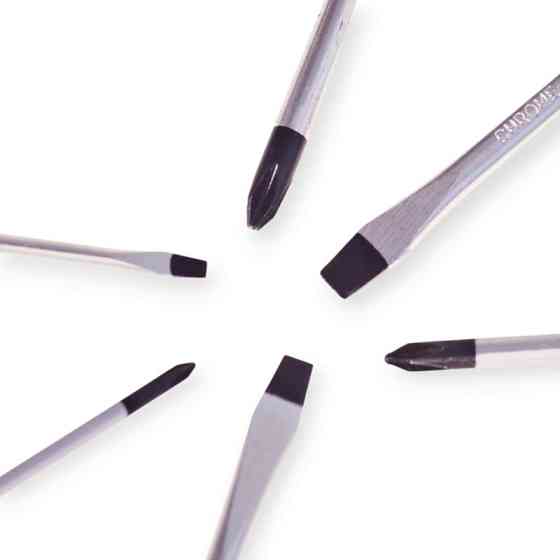 Набор отверток 6 шт магнитные - шлиц 3,5,6мм; крест 3,5,6мм Alloid (коробка) Мукачево