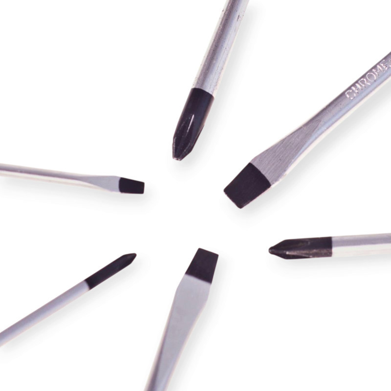 Набір викруток 6 шт магнітні - шліць 3,5,6 мм; хрест 3,5,6мм Alloid (коробка) Мукачево - фото 3