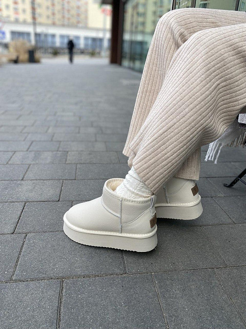 ITTS Угги жіночі ITTS A801-F св.бежевий (зима, шкіра натуральна) (5738) Коломия - фото 6