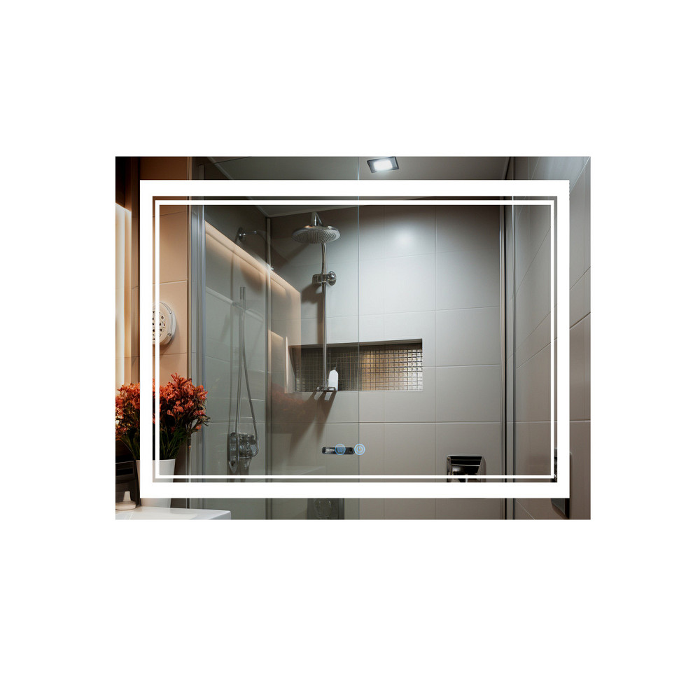 Зеркало Qtap Cardinal (CA1) 1000х800 с LED-подсветкой Touch, с антизапотеванием, с диммером, рег. темп. цвета (3000-6500K) Киев - изображение 1