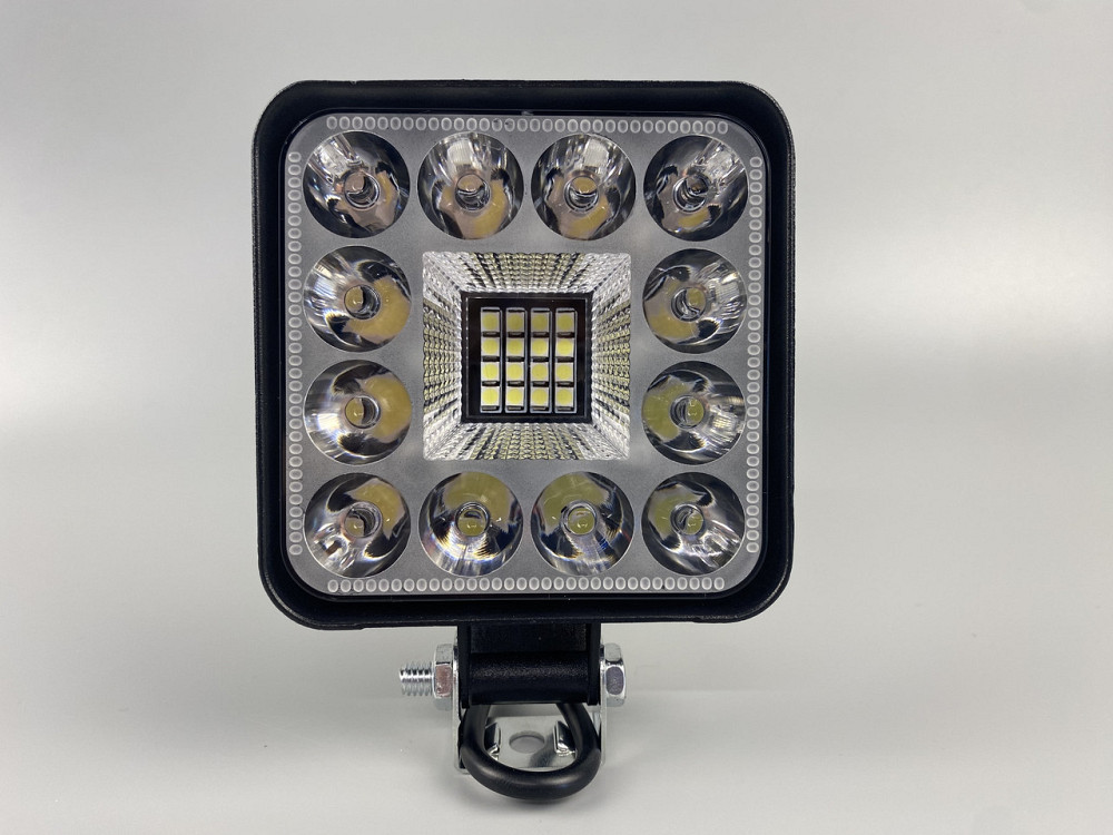 Фара LED квадратна 48W 6000K (28 діодів) (8.5 см х 8.5 см х 1.5 см) Mini Мукачево - фото 1