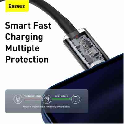 Дата кабель USB-C to Lightning 1.0m 20W Superior Series Black Baseus (CATLYS-A01) Вінниця