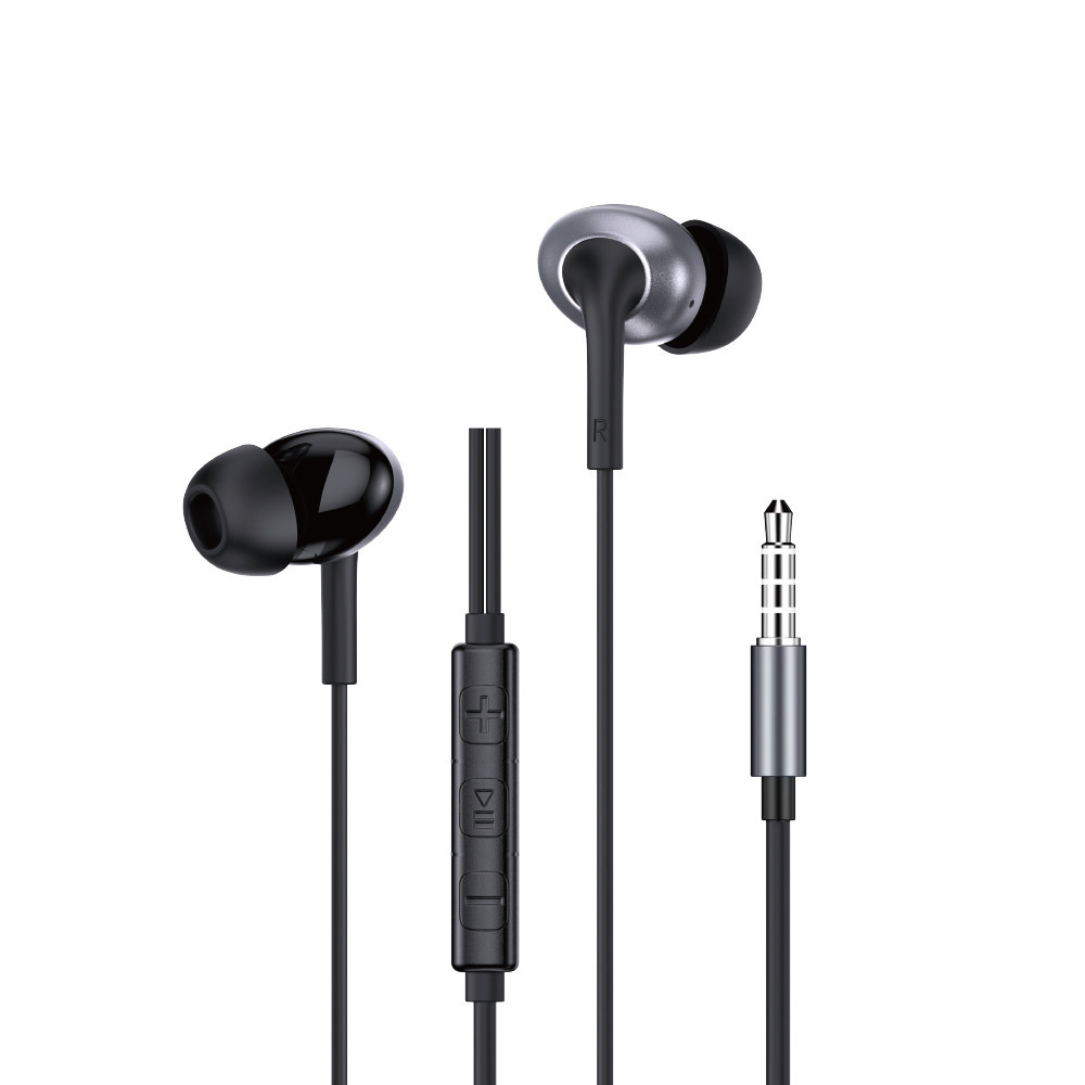 Навушники дротові WIWU EB317 Stereo Wired Earbuds (3.5mm) Black Одеса - фото 1