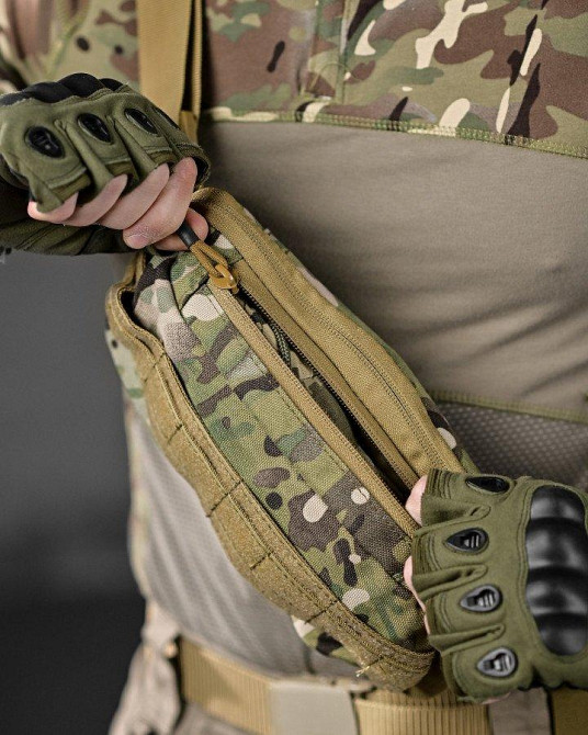 Сумка тактична через плече або на пояс мультикам ДЛ6325 Одеса - фото 2