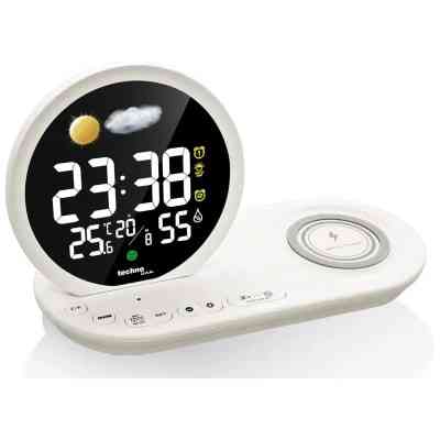 Настільний годинник Technoline Wireless Mobile Charging White (DAS302479) Вінниця