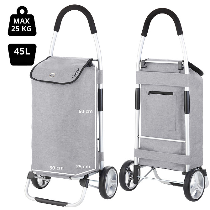 Сумка-візок ShoppingCruiser Foldable 45 Grey (604360) Днепр - изображение 12