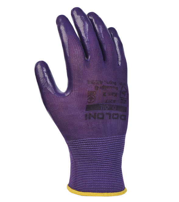 Перчатки рабочие трикотажные c нитриловым покрытием Doloni D-Oil 4594, р.8 Ровно - изображение 1