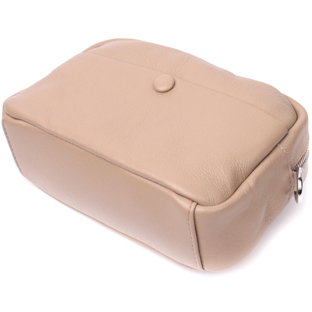 Сумка для женщин из натуральной мягкой кожи Vintage 22437 Бежевая Киев - изображение 3