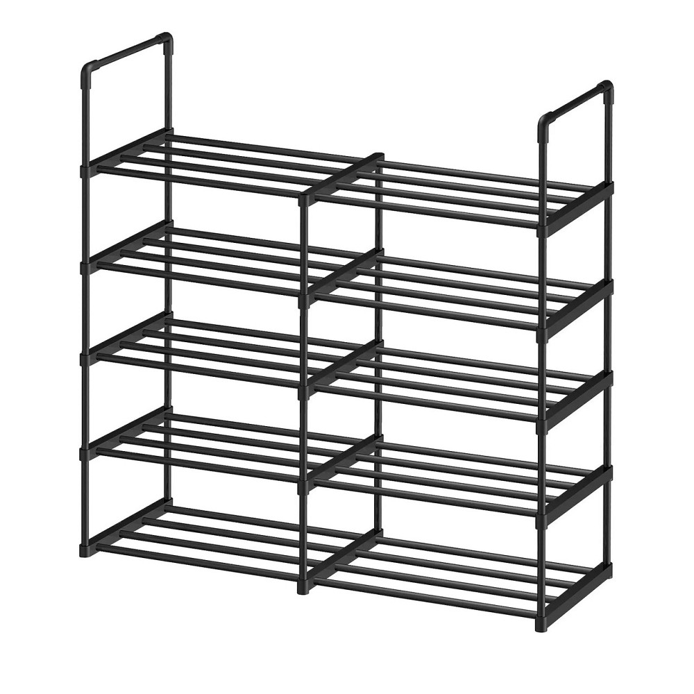 Модульная полочка для обуви, черный органайзер на 5 полочек для передней 85x90x28 см Черная Каменец-Подольский - изображение 1