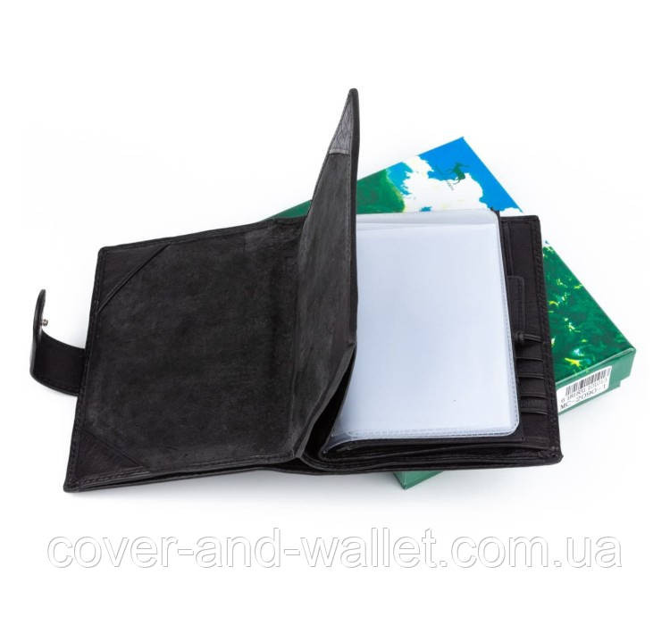 Чоловіче шкіряне портмоне з відділом для паспорта та документів Marco Coverna MC-2090-1 Київ - фото 7